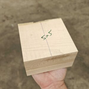 Bowl Blank - 5"x5"x3" hard maple